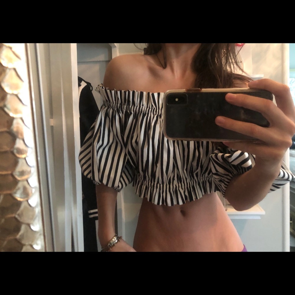NWOT Dolce&Gabbana off shoulder crop top sz 42 it